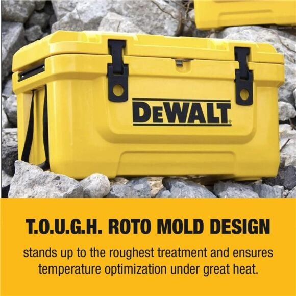 DEWALT 10 Qt Roto Molded Lunch Box Cooler, Heavy Duty Ice Chest for Camping - Picture 6 of 6